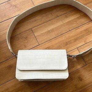 NA-KD white crossbody bag